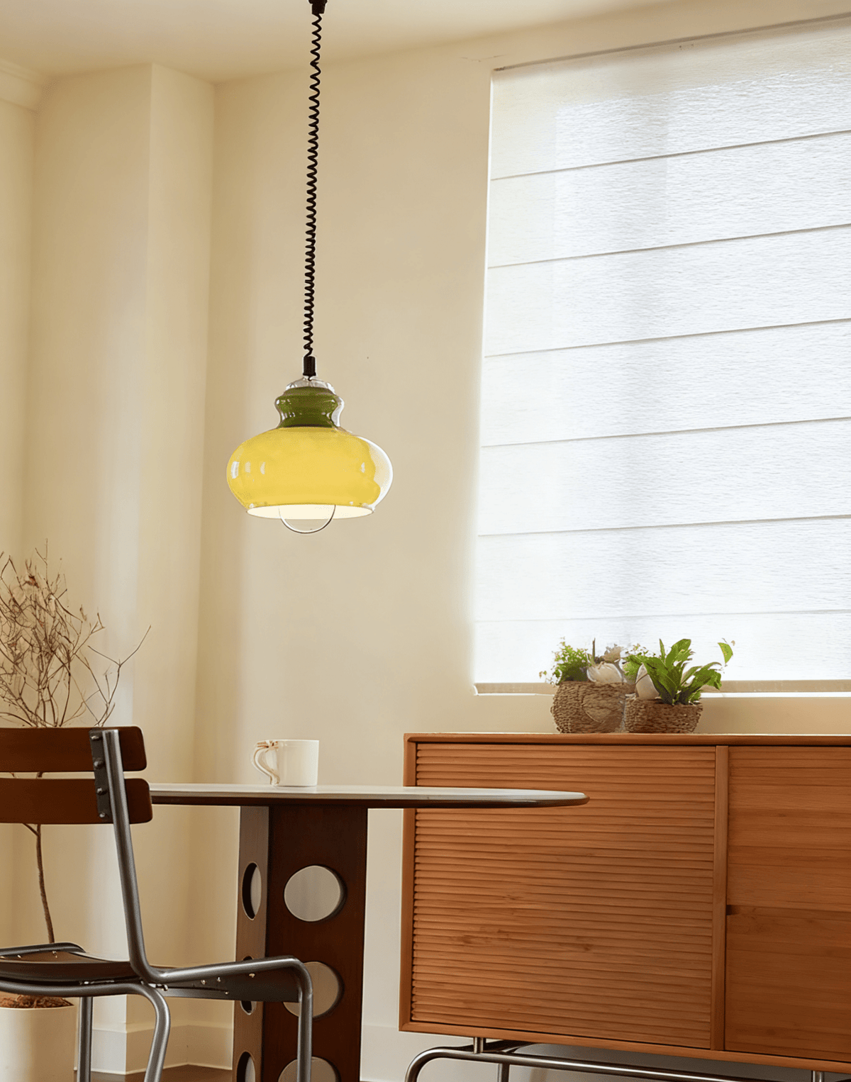 Gradient Glass Coil Pendant Light