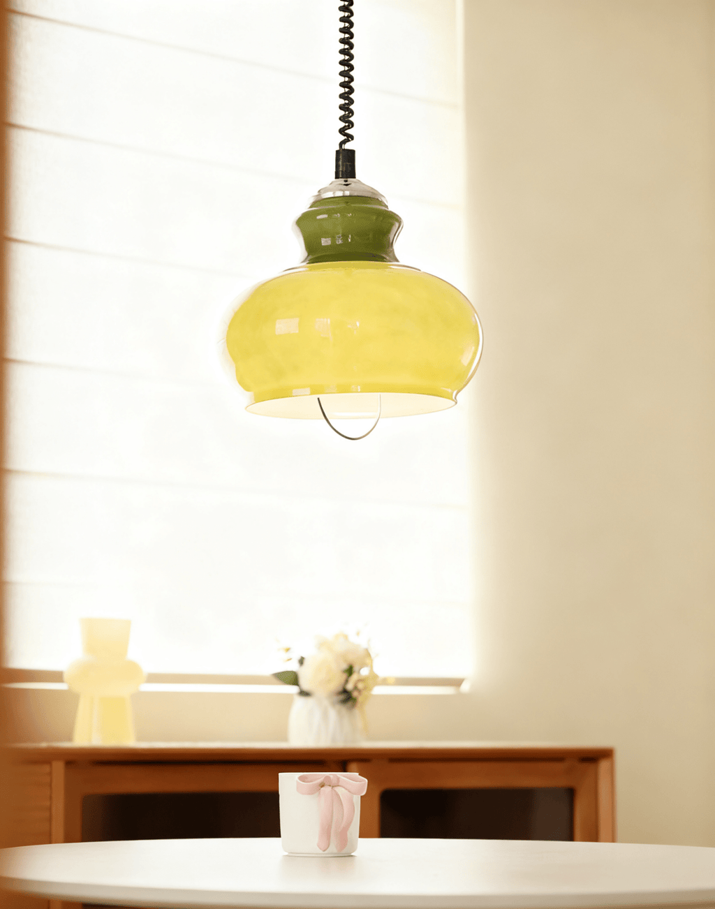Gradient Glass Coil Pendant Light
