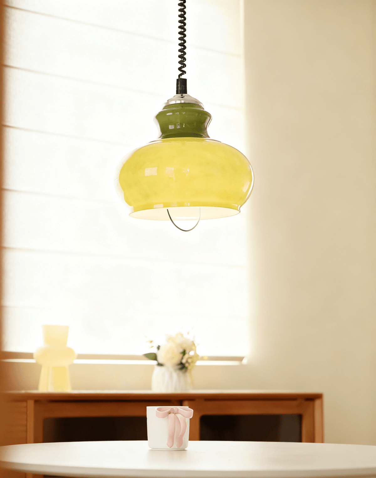 Gradient Glass Coil Pendant Light