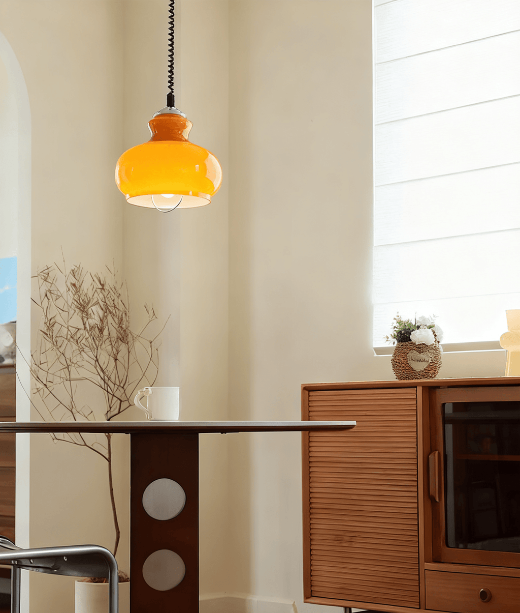 Gradient Glass Coil Pendant Light