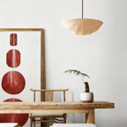 Fabric Saucer Pendant Light