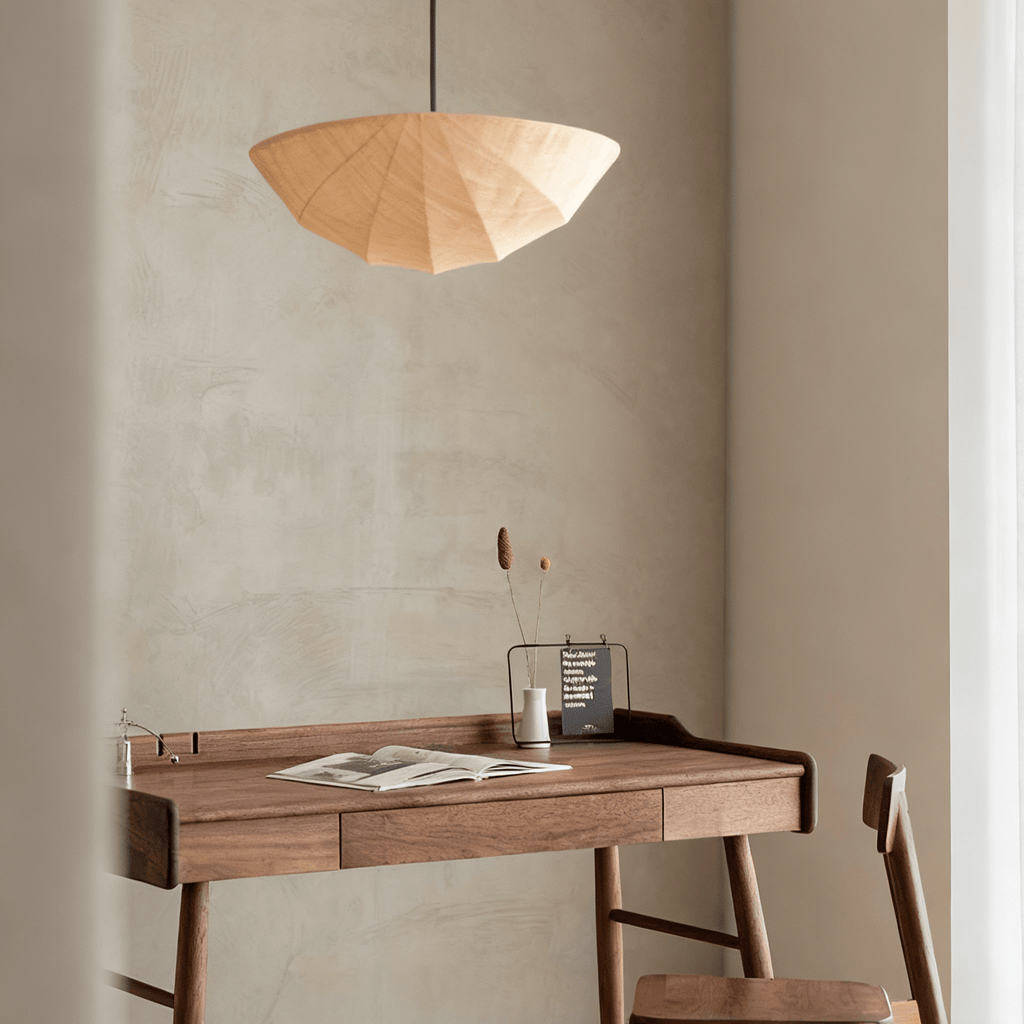 Fabric Saucer Pendant Light