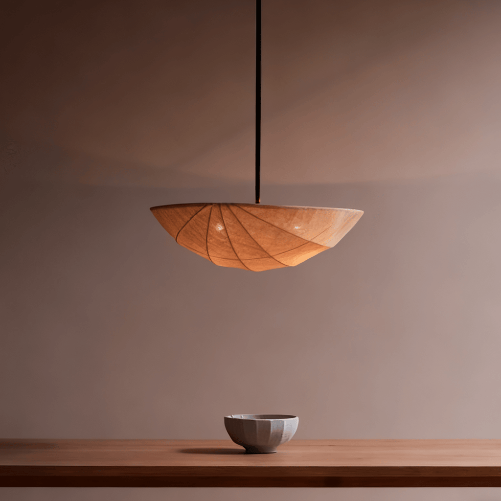 Fabric Saucer Pendant Light