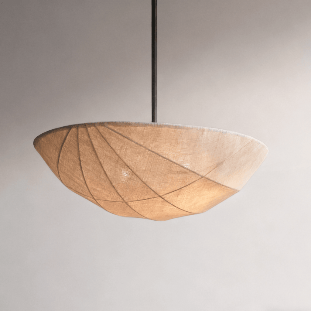 Fabric Saucer Pendant Light