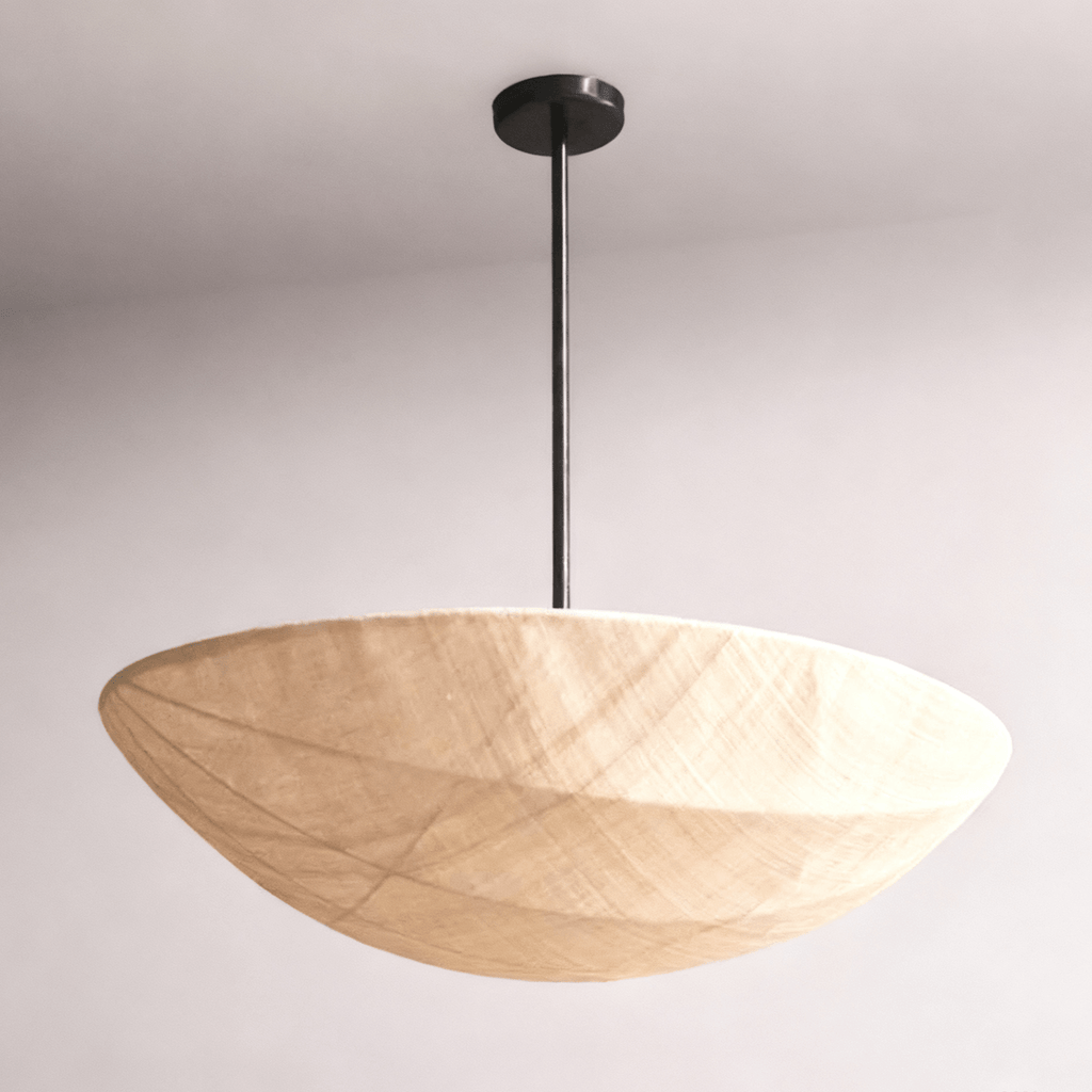Fabric Saucer Pendant Light
