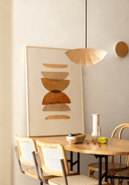 Fabric Saucer Pendant Light