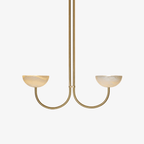 Lunaris Duo Alabaster Pendant Lamp