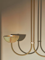 Lunaris Duo Alabaster Pendant Lamp
