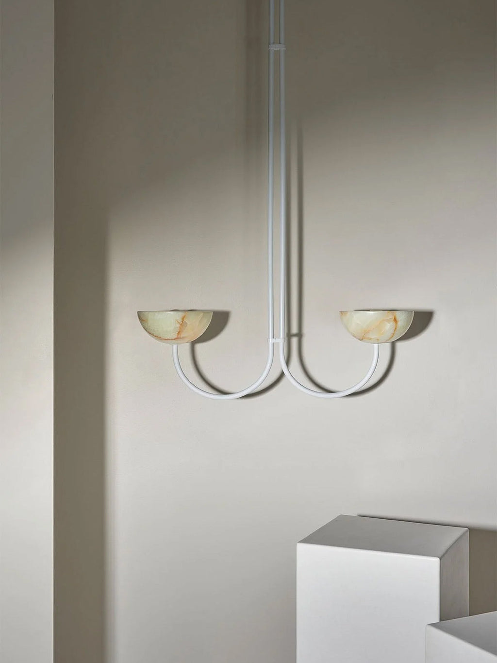 Lunaris Duo Alabaster Pendant Lamp