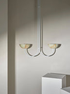 Lunaris Duo Alabaster Pendant Lamp