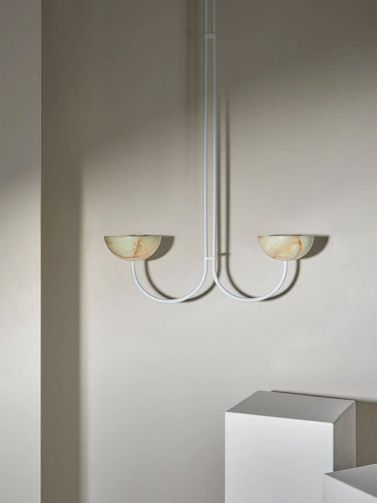 Lunaris Duo Alabaster Pendant Lamp