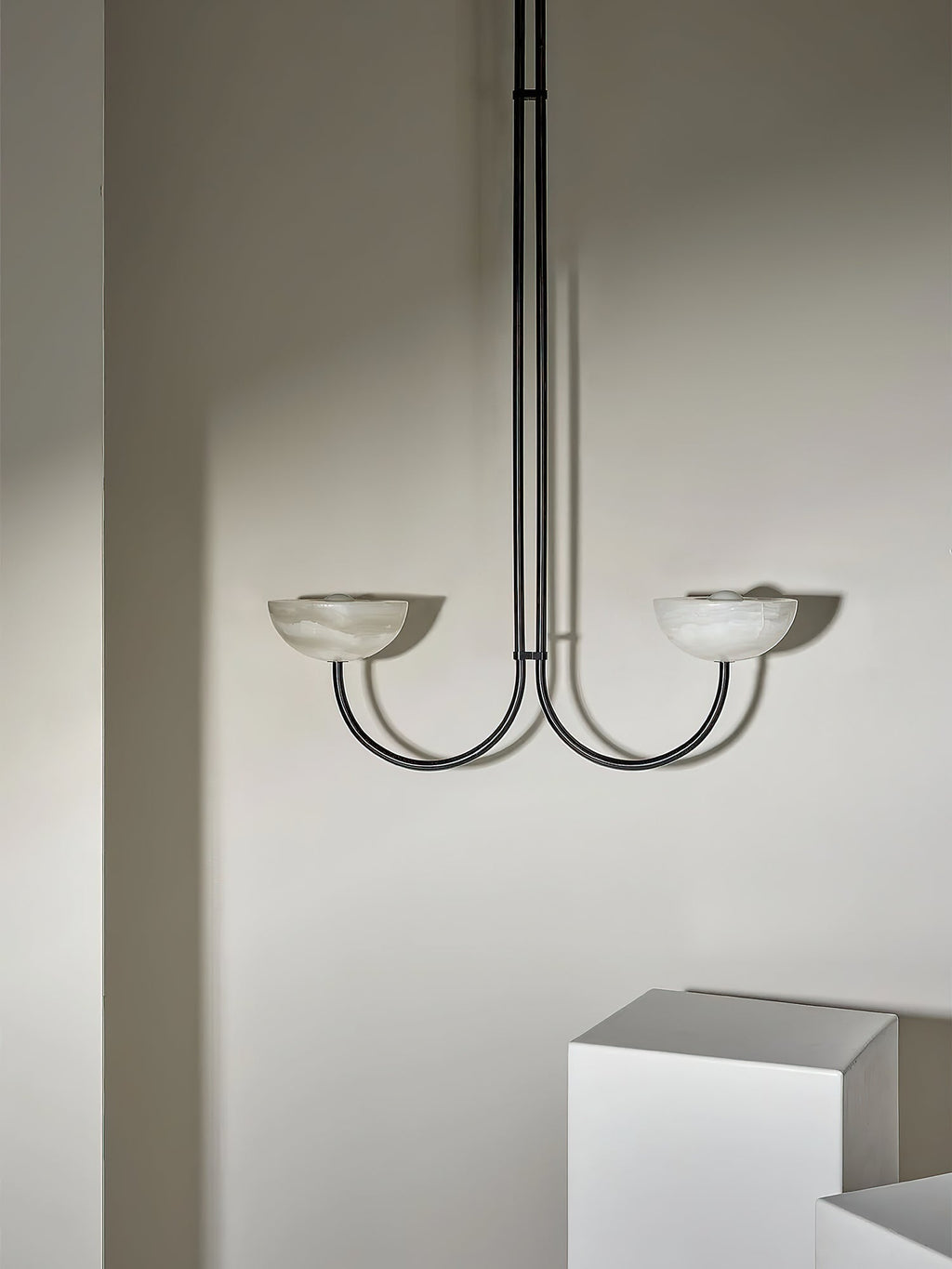 Lunaris Duo Alabaster Pendant Lamp