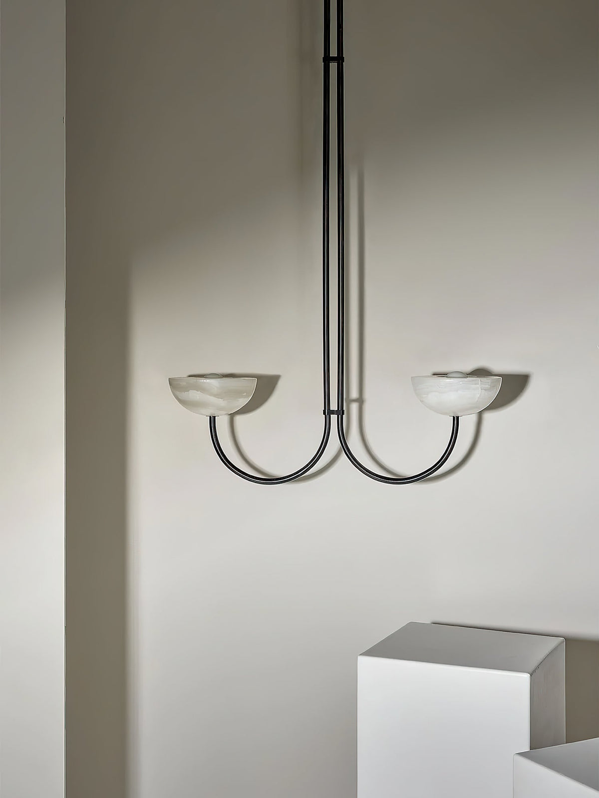 Lunaris Duo Alabaster Pendant Lamp