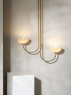 Lunaris Duo Alabaster Pendant Lamp