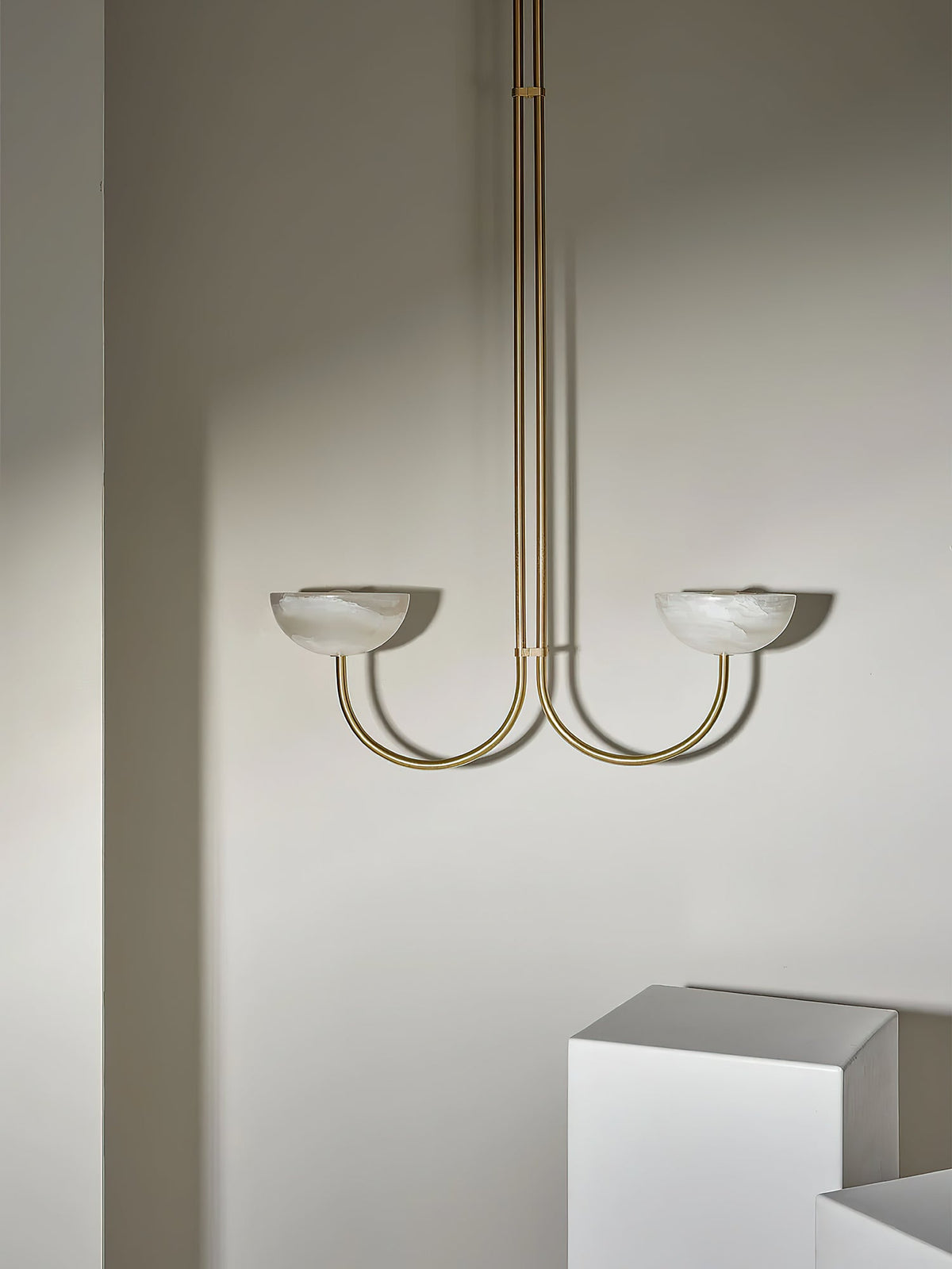 Lunaris Duo Alabaster Pendant Lamp