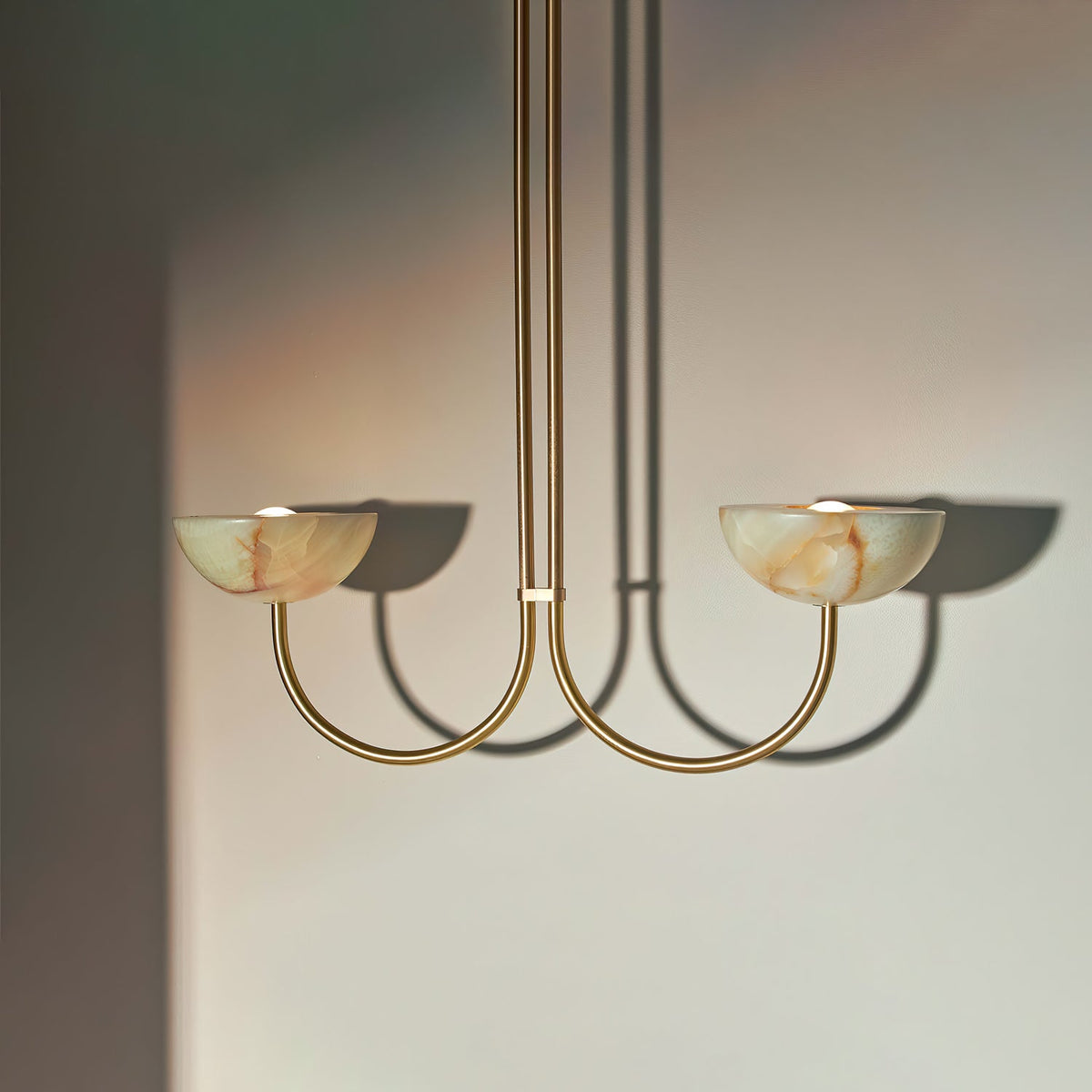Lunaris Duo Alabaster Pendant Lamp
