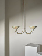 Lunaris Duo Alabaster Pendant Lamp