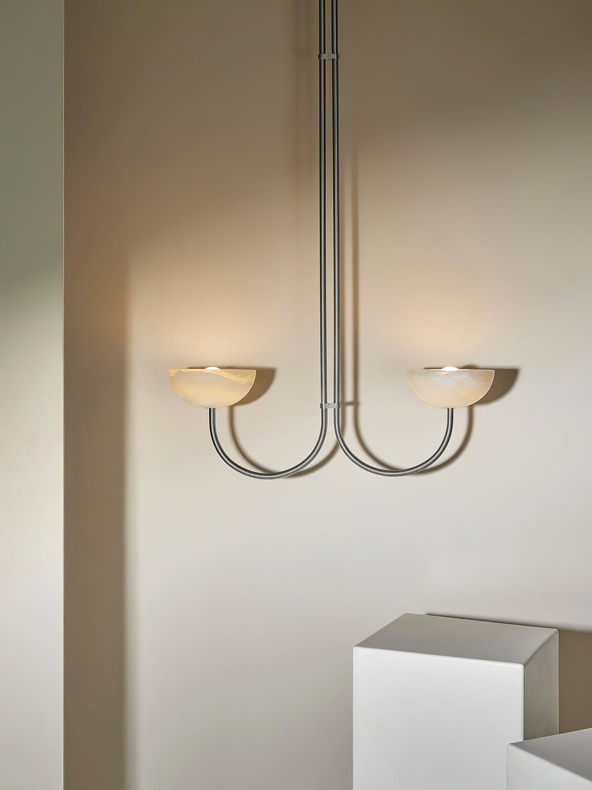 Lunaris Duo Alabaster Pendant Lamp