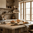 Hourglass Travertine Pendant Lamp