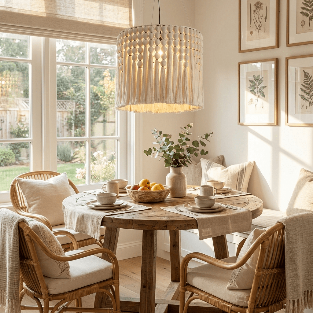 Cotton Tassel Pendant Lamp