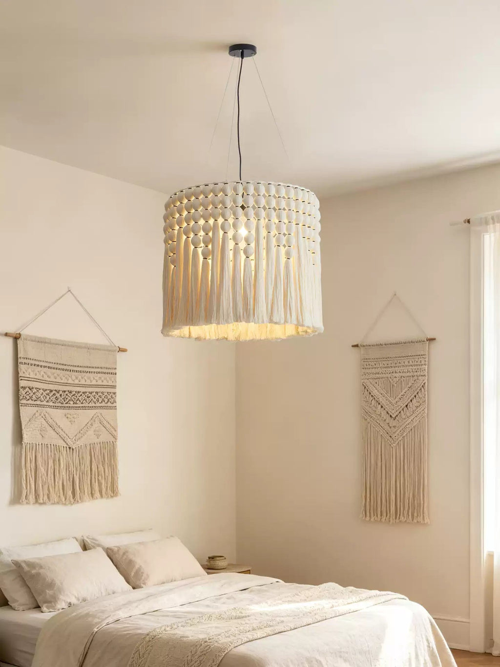 Cotton Tassel Pendant Lamp