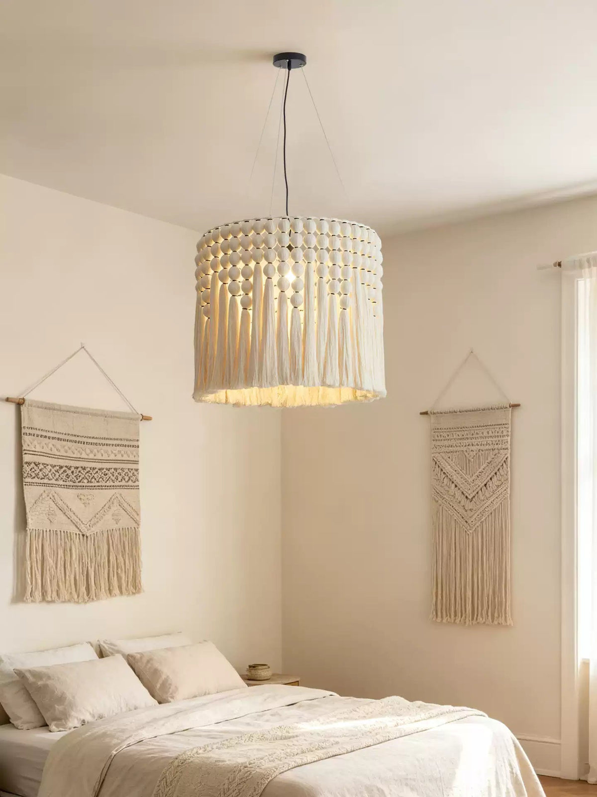 Cotton Tassel Pendant Lamp