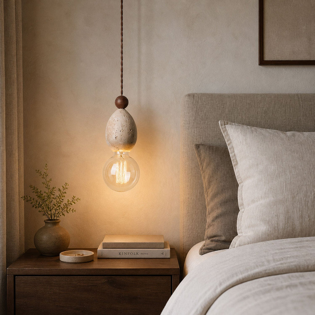 Eryndor Travertine Pendant Lamp