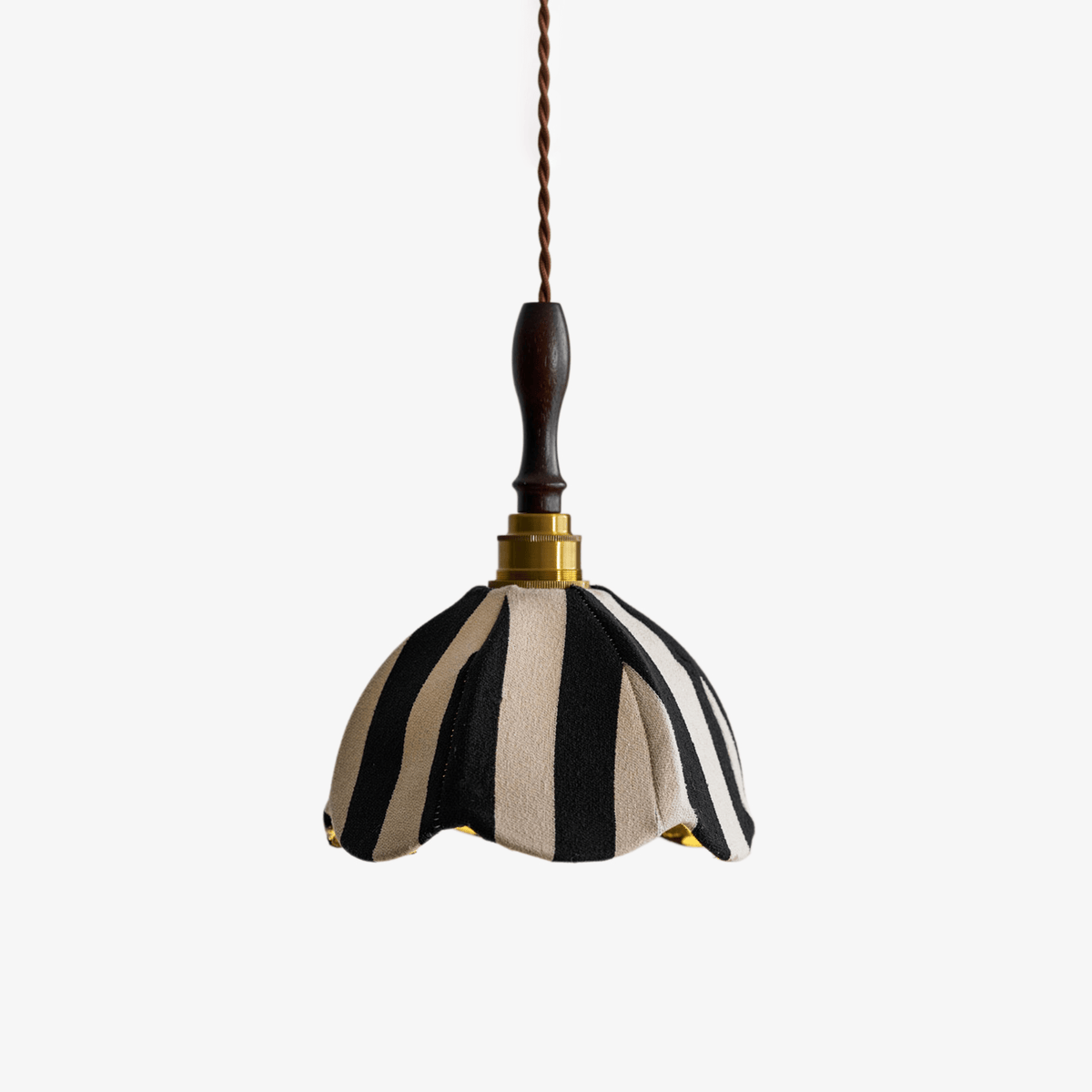 Striped Bell Pendant Light