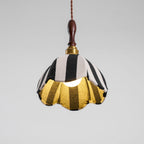 Striped Bell Pendant Light