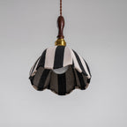 Striped Bell Pendant Light