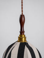 Striped Bell Pendant Light