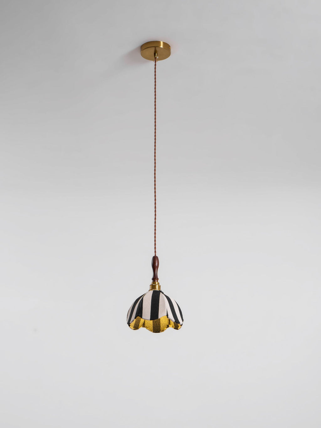 Striped Bell Pendant Light