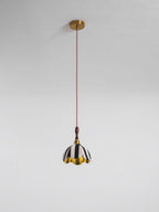 Striped Bell Pendant Light