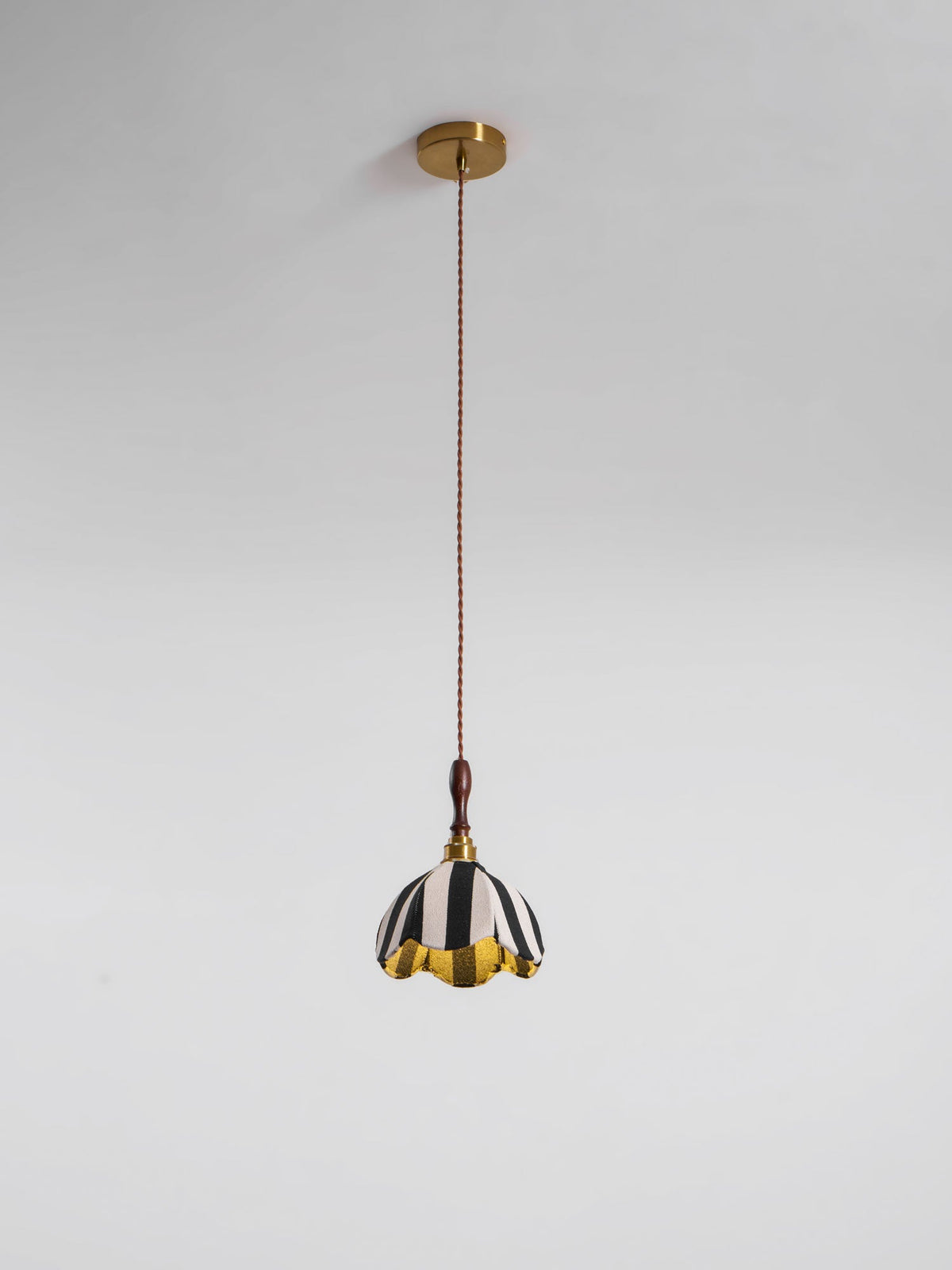 Striped Bell Pendant Light