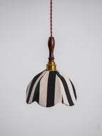 Striped Bell Pendant Light