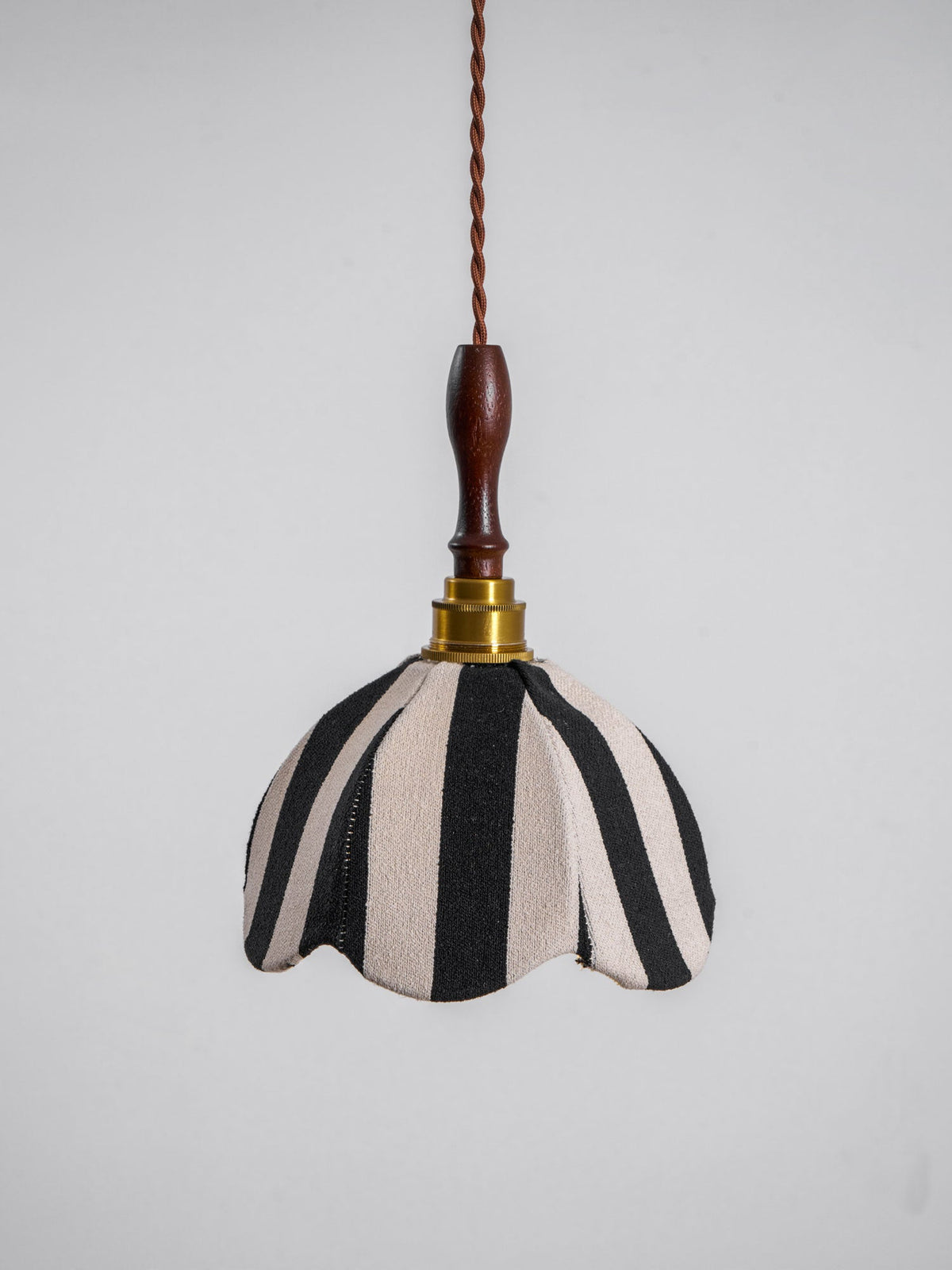 Striped Bell Pendant Light