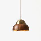 Bravon Wood Dome Pendant Lamp