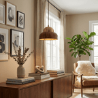 Bravon Wood Dome Pendant Lamp
