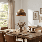 Bravon Wood Dome Pendant Lamp