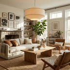 Serava Fabric Drum Pendant Light