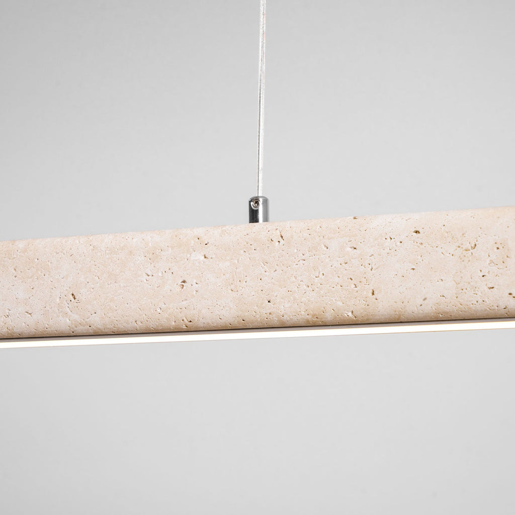 Linear Travertine Pendant Lamp