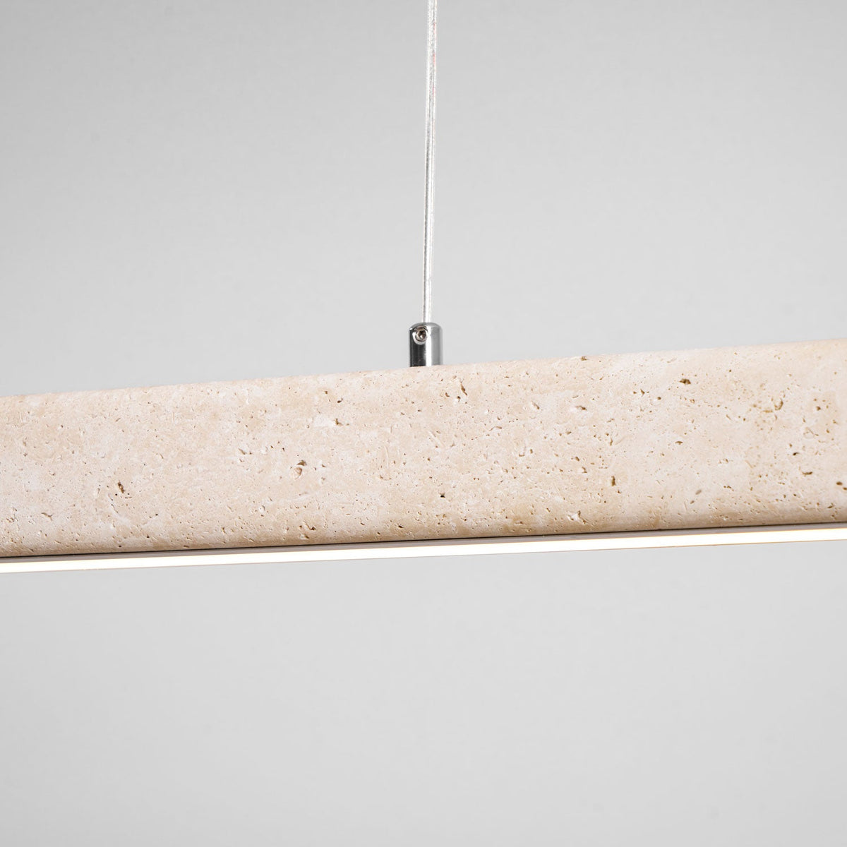Linear Travertine Pendant Lamp