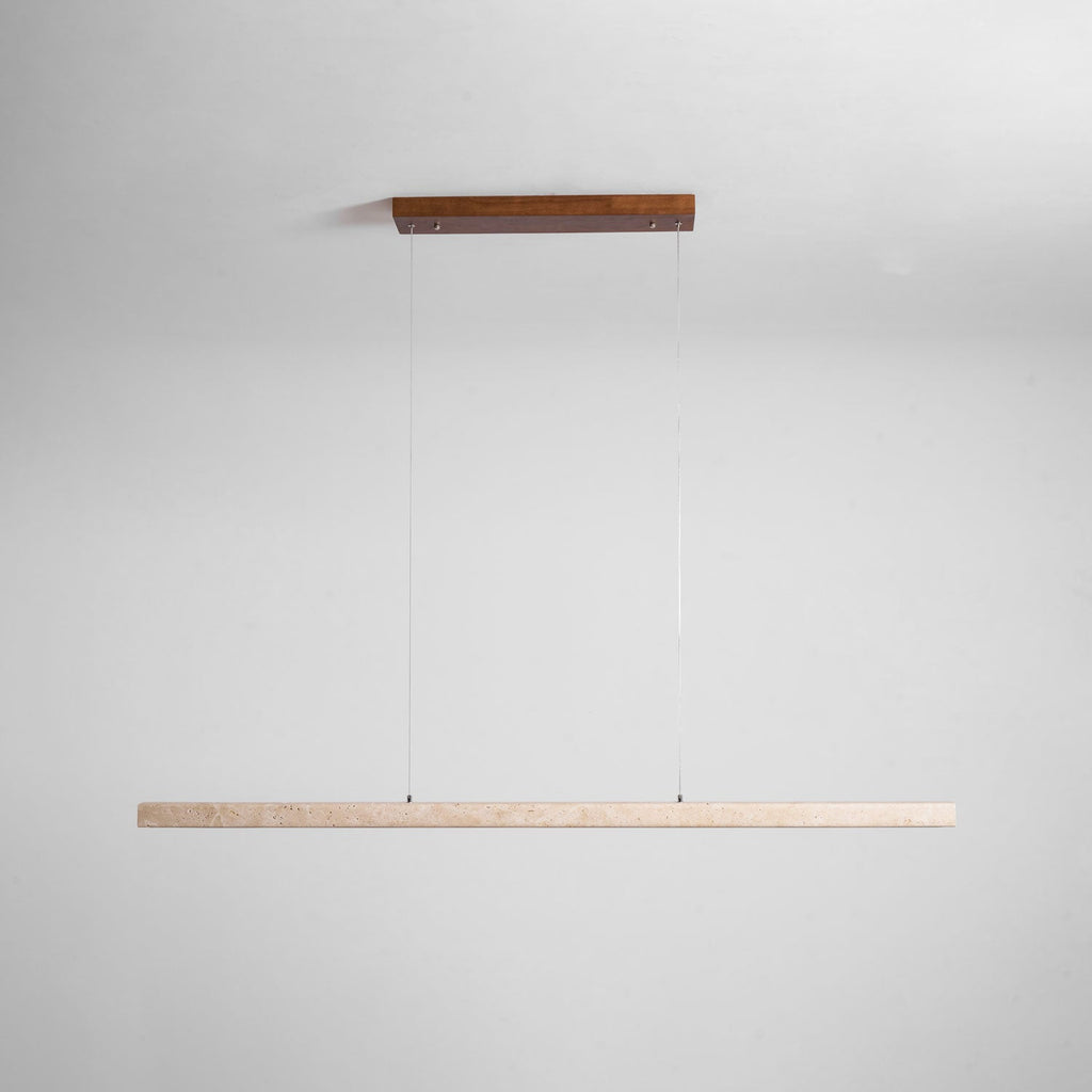 Linear Travertine Pendant Lamp