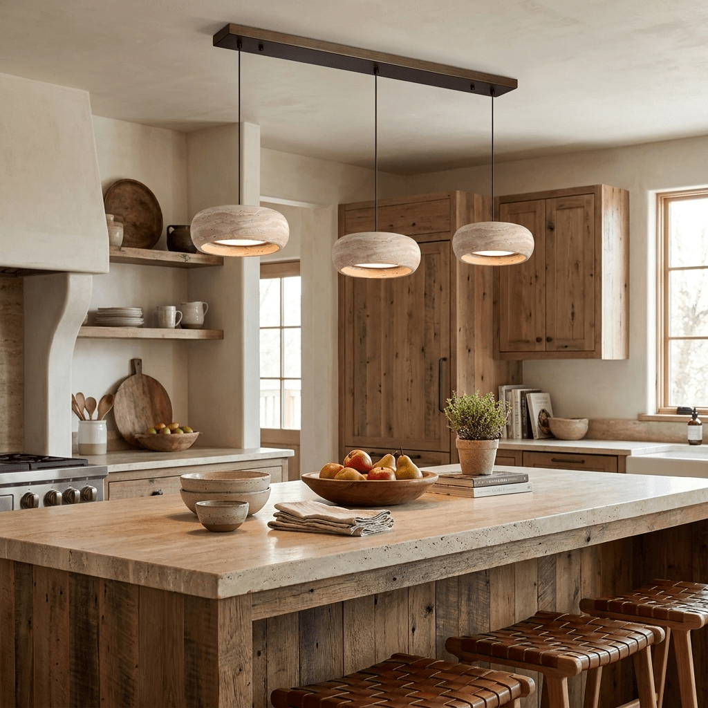 Donut Travertine Pendant Lamp