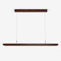 Louvered Wood Linear Pendant Light