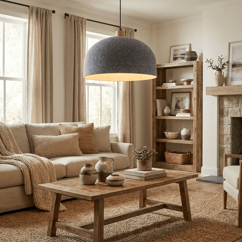 Dome Hat Acoustic Pendant Light