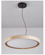 Travertine Circle LED Pendant Light