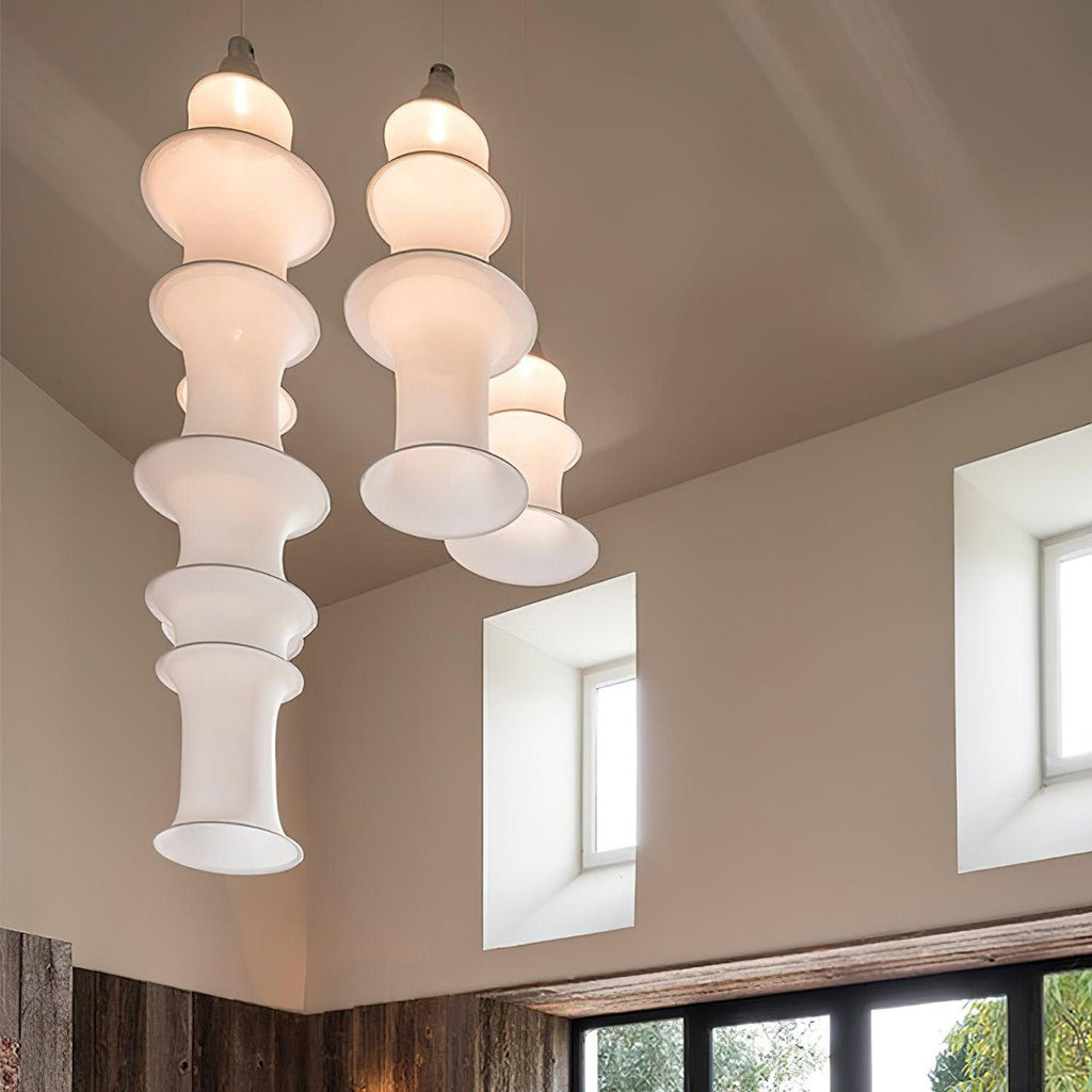 Tiered Column Pendant Light