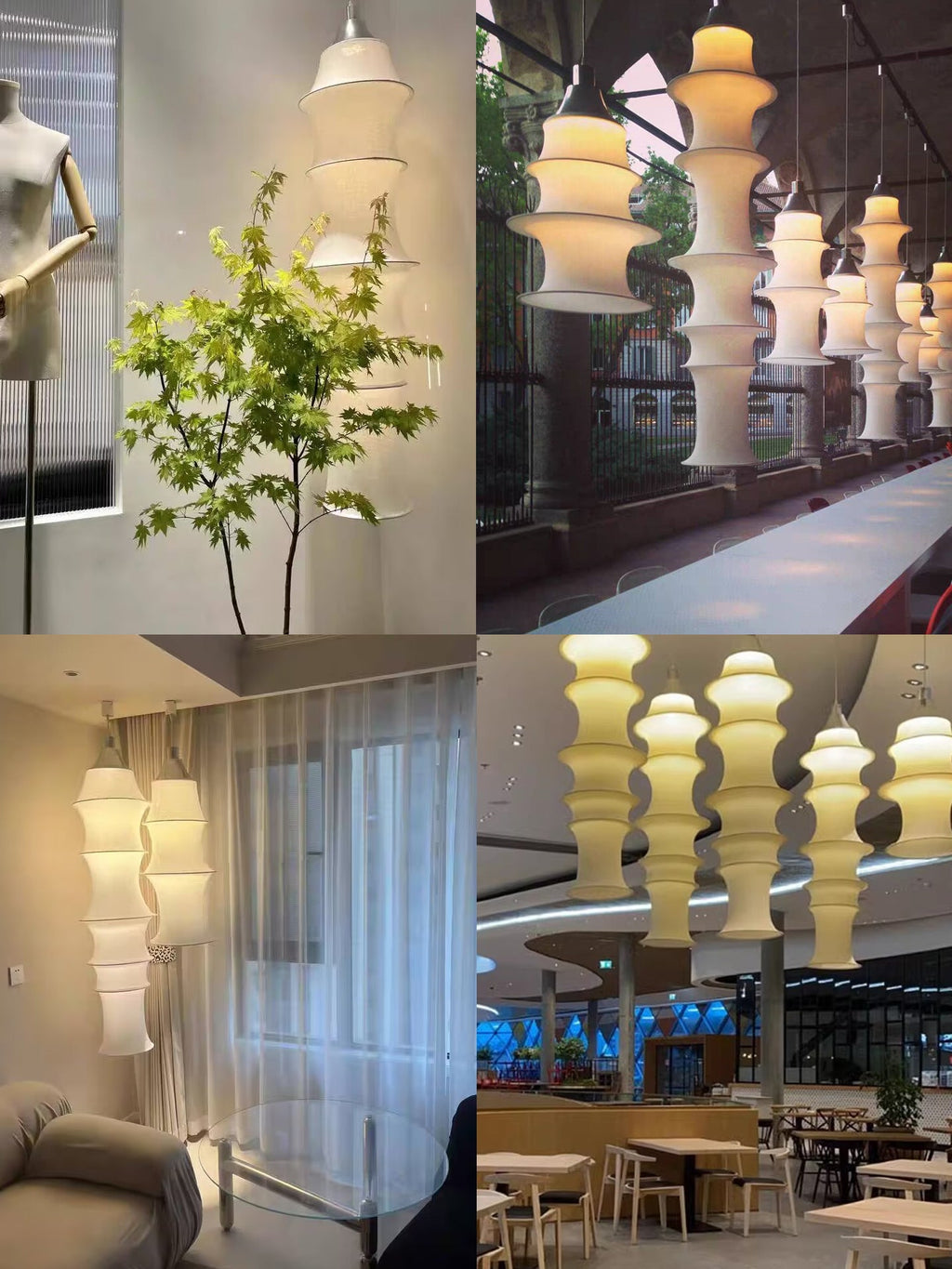 Tiered Column Pendant Light