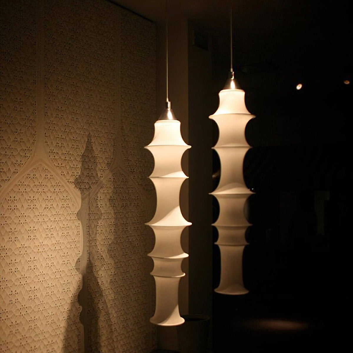 Tiered Column Pendant Light
